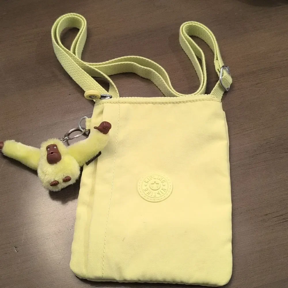 Kipling Chester Small Crossbody Shoulder Bag in Lime Green